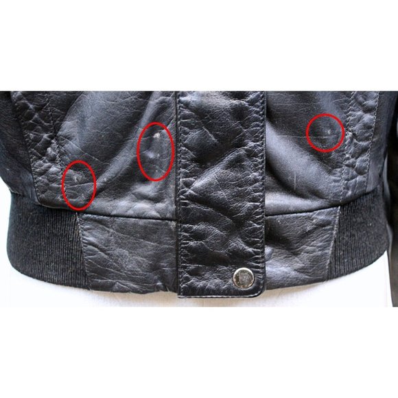 Vtg 80s Bert Paley Designer Collection Woman S Black Leather Jacket High Collar - Picture 3 of 9